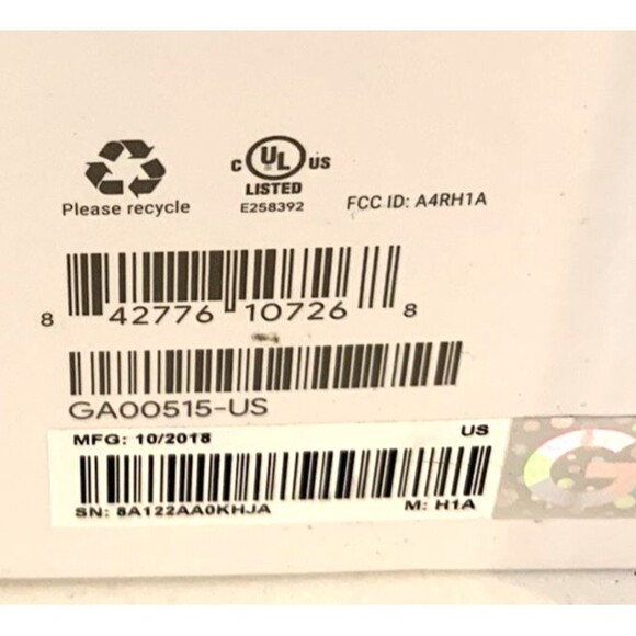 Lot of 2 Empty Google Boxes 1 Home Hub 1 Nest Cam Outdoor w/Manuals Pristine - Picture 3 of 3